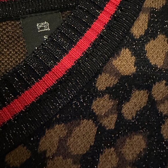 Scotch & Soda Leopard Print Sweater, Women's size Small - Shimmers! (Like new!) - Picture 4 of 6